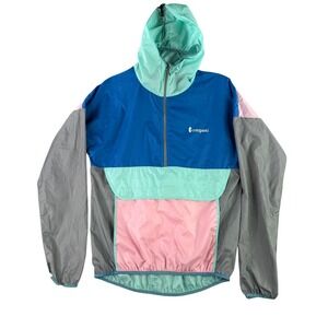 Cotopaxi Teca Half-Zip Windbreaker Womens Large Colorblock Packable Ultralight